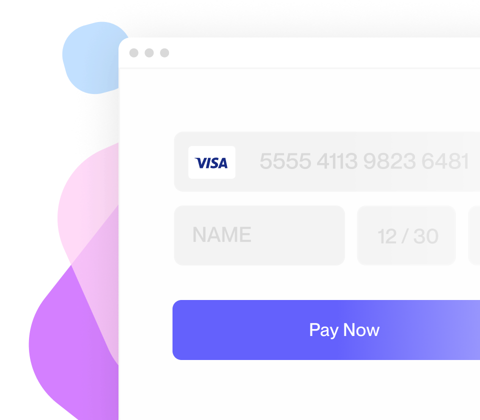 Payment with credit card
