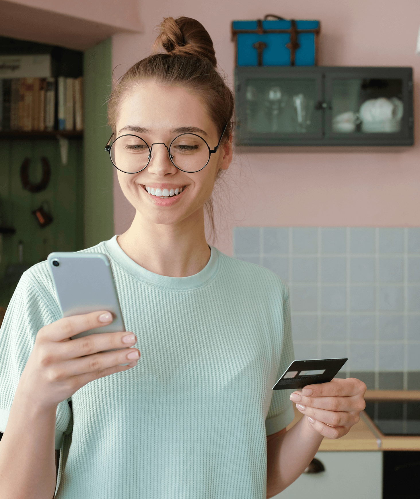 Girl with phone